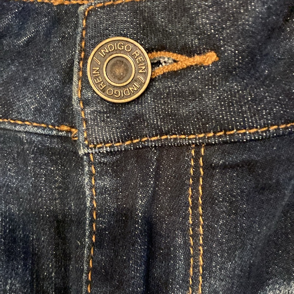 Indigo rain jeans with distress - Picture 4 of 7